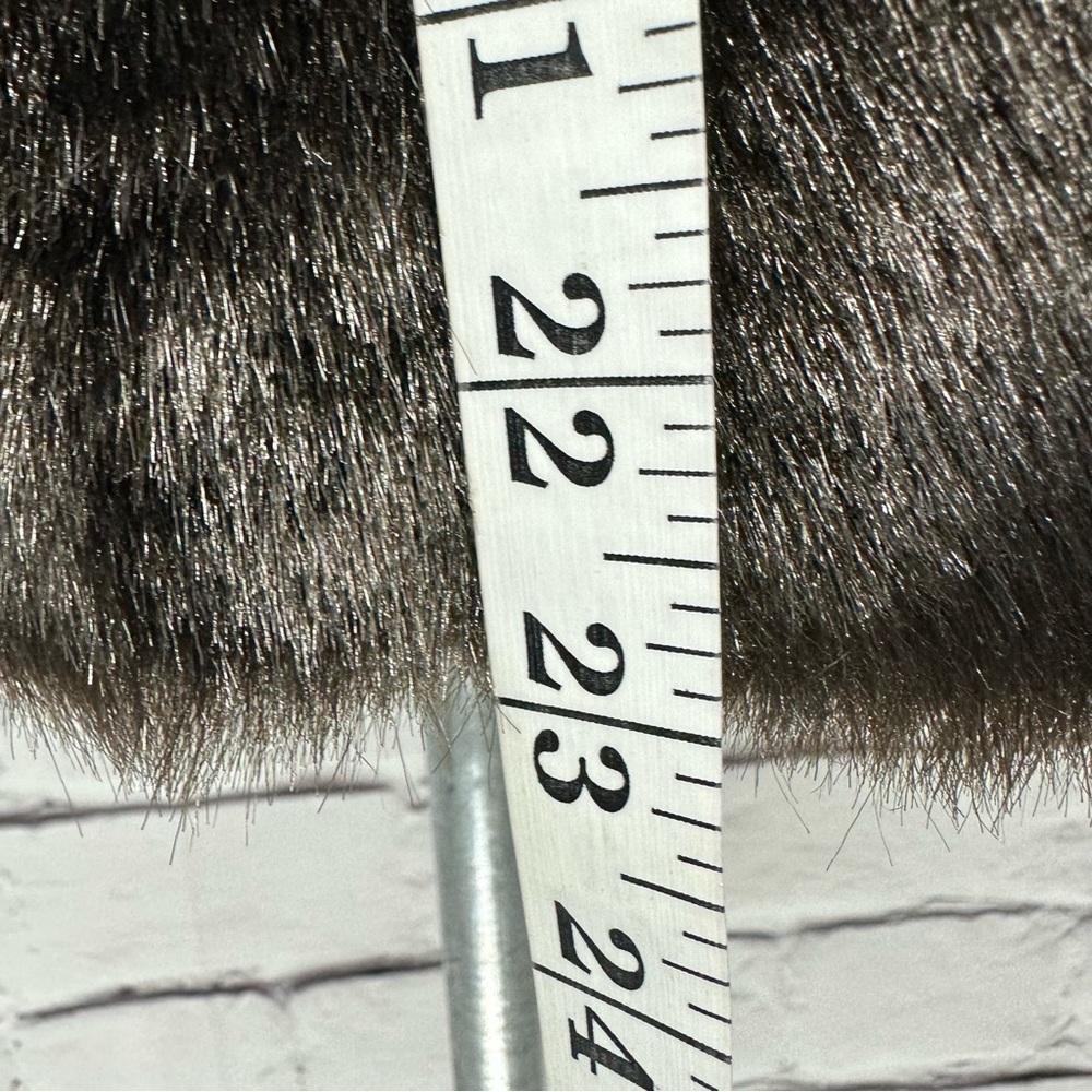 Regina Glenara by Glenoit VTG Black Brown Fur Cape Wrap USA Scalloped Co… - Picture 13 of 15